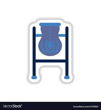 Street trash urn in paper vector image