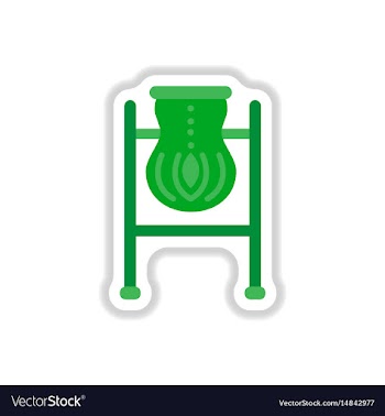 Street trash urn in paper vector image
