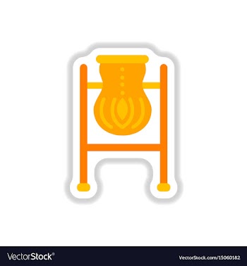 Street trash urn in paper vector image