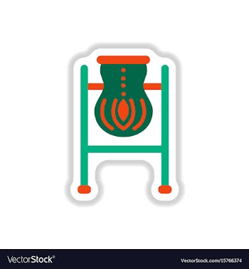 Street trash urn in paper vector image