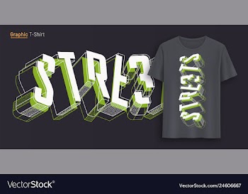  					Streets graphic t-shirt design typography print vector&nbsp;image														
