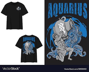 streetwear graphic design aquarius