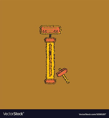 Strength tester test your strength amusement game vector image