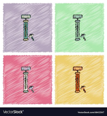 Strength tester test your strength amusement game vector image