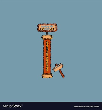 Strength tester test your strength amusement game vector image
