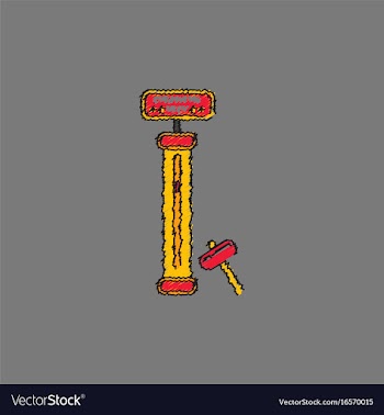 Strength tester test your strength amusement game vector image