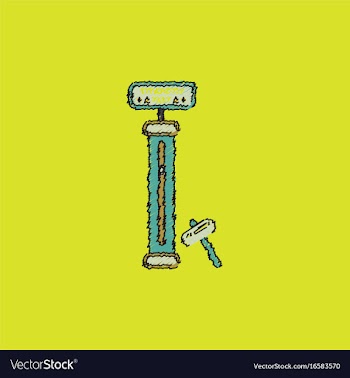 Strength tester test your strength amusement game vector image