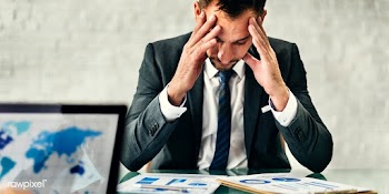 Stress thinking computer | Free stock photo - 65741
