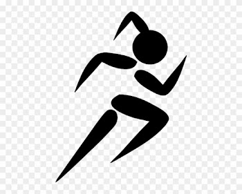 Strikingly Beautiful Track Clipart Female Runner Clip - Girl Stick Figure Running