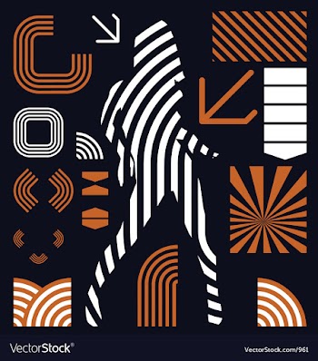 Stripe graphic elements vector image
