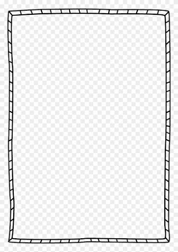 Striped Border - White Simple Frame Png