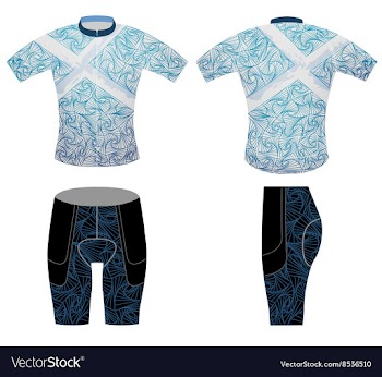 Striped cycling vest vector image