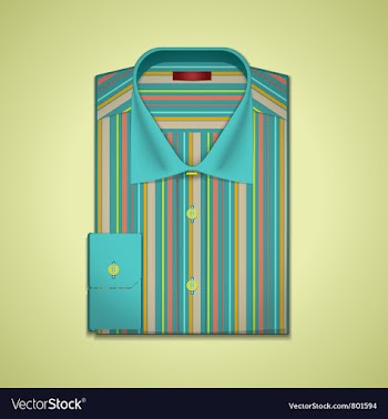 Striped shirt vector image