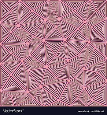 Striped triangle puzzle mosaic background vector image