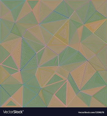 Striped triangle puzzle mosaic background vector image