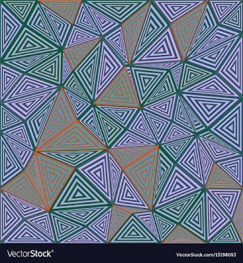 Striped triangle puzzle mosaic background vector image