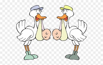 Stroller - Baby Triplets Clipart