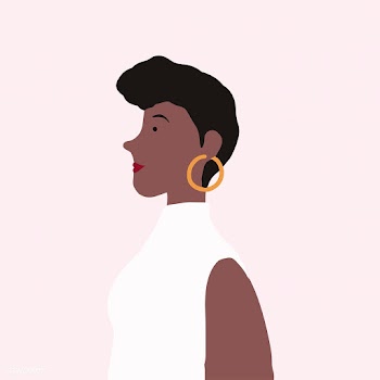 Strong African American female in profile vec.. | Free stock vector - 524208