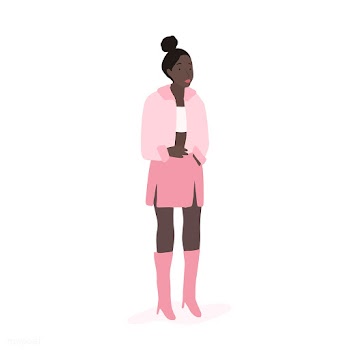 Strong African American woman full body vecto.. | Free stock vector - 524191