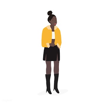 Strong African American woman full body vecto.. | Free stock vector - 524236