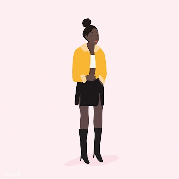 Strong African American woman full body vecto.. | Free stock vector - 524255