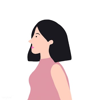 Strong Asian woman in profile vector | Free stock vector - 524190