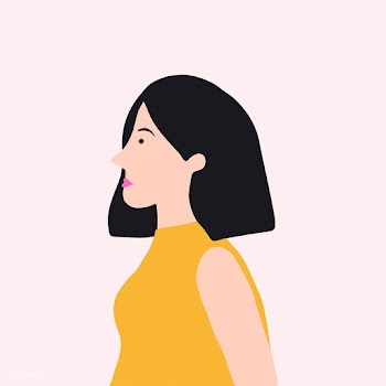 Strong Asian woman in profile vector | Free stock vector - 524205