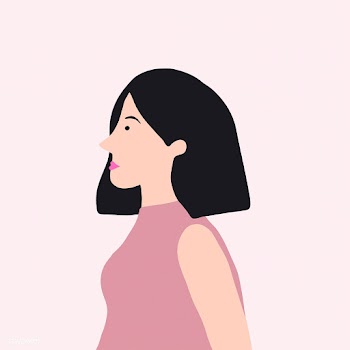 Strong Asian woman in profile vector | Free stock vector - 524206