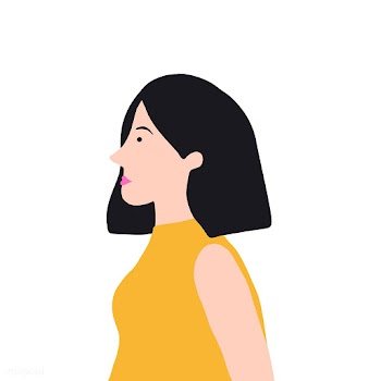 Strong Asian woman in profile vector | Free stock vector - 524259