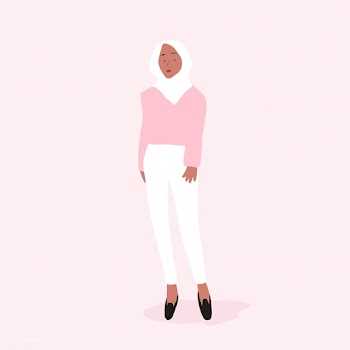 Strong muslim woman full body vector | Free stock vector - 524174