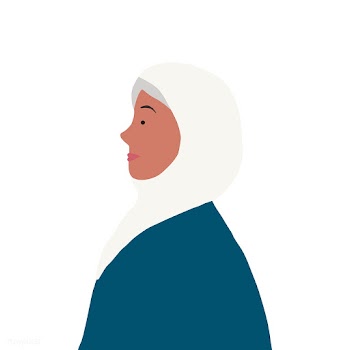Strong muslim woman in profile vector | Free stock vector - 524189