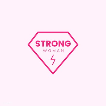 Strong woman emblem badge illustration | Free stock vector - 463445