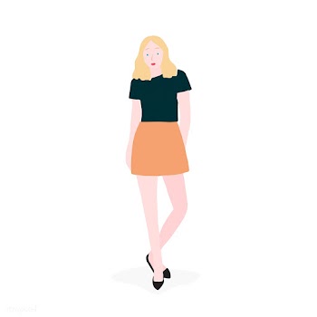 Strong woman full body vector | Free stock vector - 524203