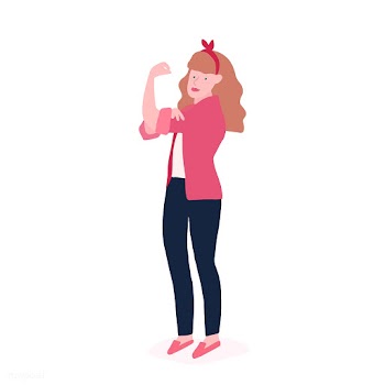 Strong woman full body vector | Free stock vector - 524227
