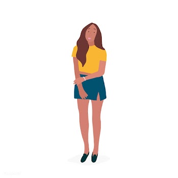 Strong woman full body vector | Free stock vector - 524241