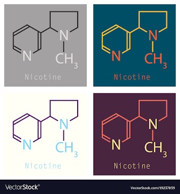 Structural chemical molecular formula and model vector image