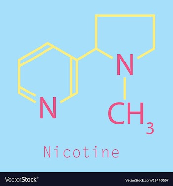 Structural chemical molecular formula and model vector image