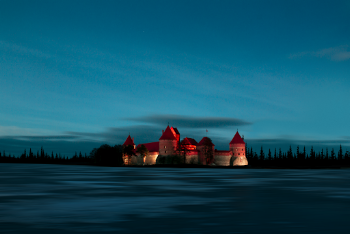 Structural Photography of Castle during Nighttime