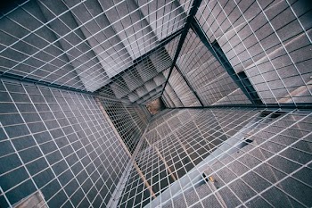 structural photography of stairs