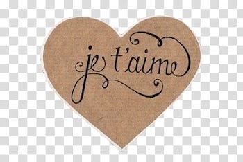 Stuck S, brown heart with text illustration transparent background PNG clipart