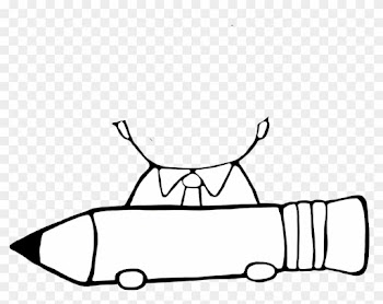 Student Black And White Writing Clip Art - Student Black And White Writing Clip Art