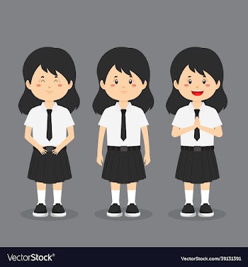 student character with expression