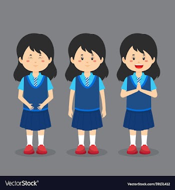 student character with expression