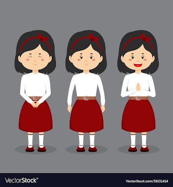 student character with expression