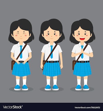 student character with expression