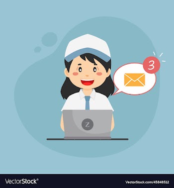 student checking email inbox