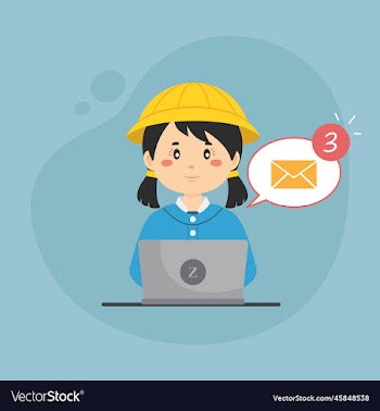 student checking email inbox