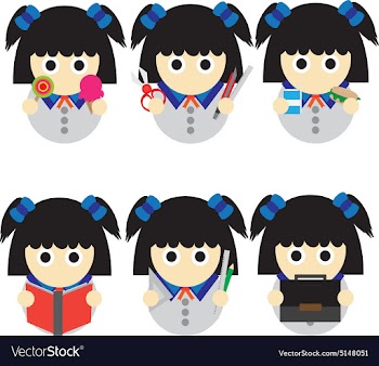 Student Girl vector image