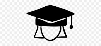 Student Head With Graduation Hat Vector - Student Head Logo