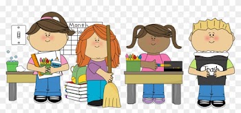 Student Helper Clip Art - Clean Up Classroom Clipart